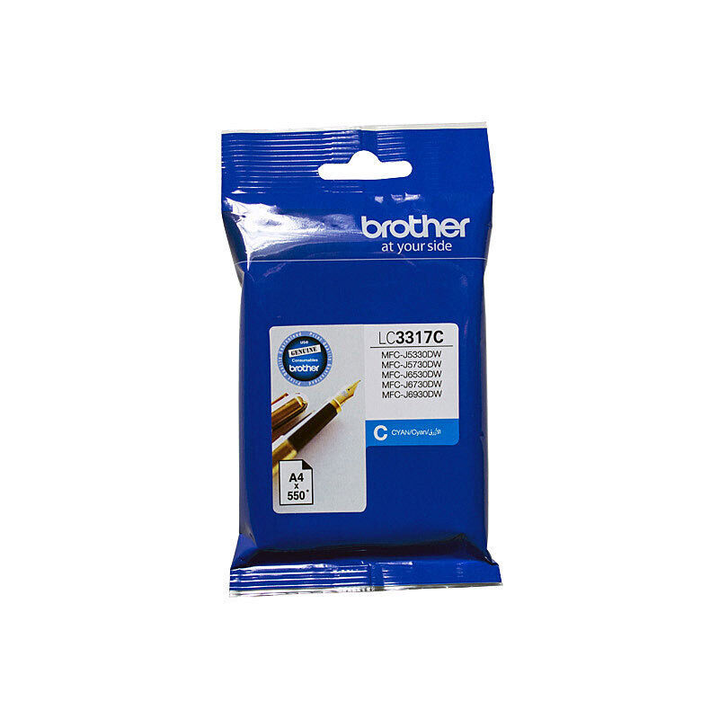 Brother LC3317 Cyan Ink Cart — Auckland