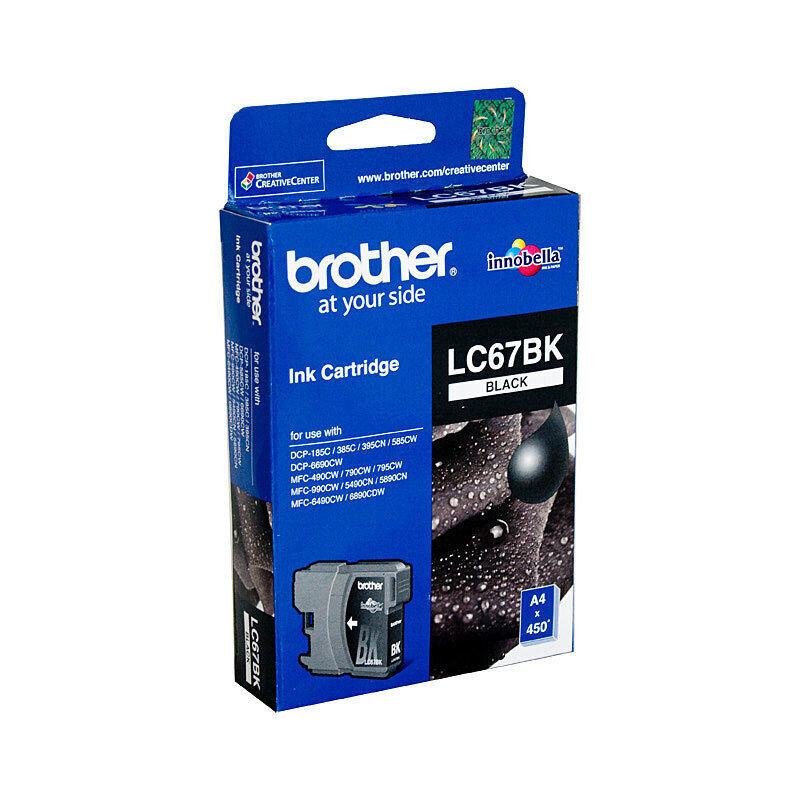Brother LC67 Black Ink Cart — Auckland
