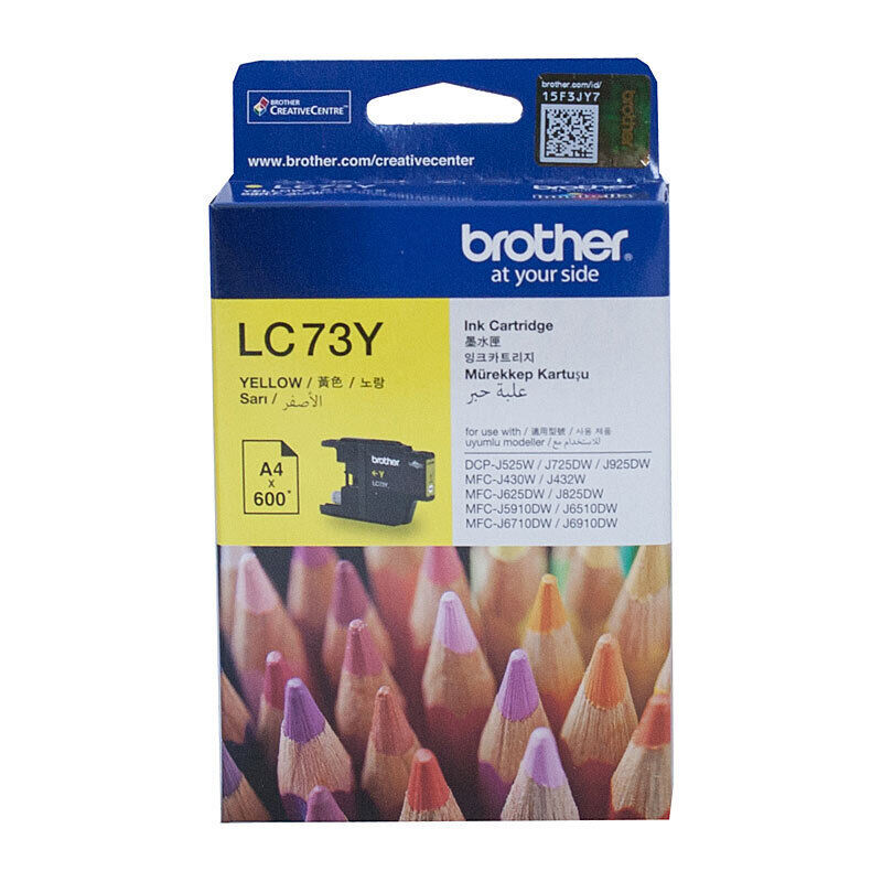 Brother LC73 Yellow Ink Cart — Auckland
