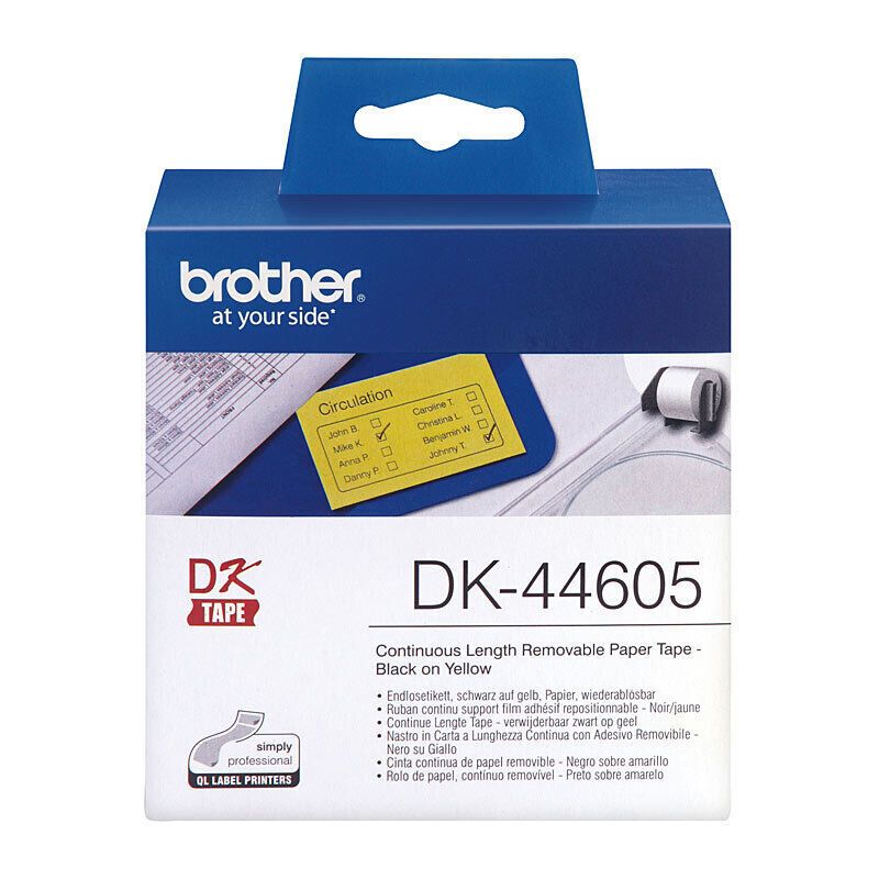 Brother DK44605 Yellow roll — Auckland