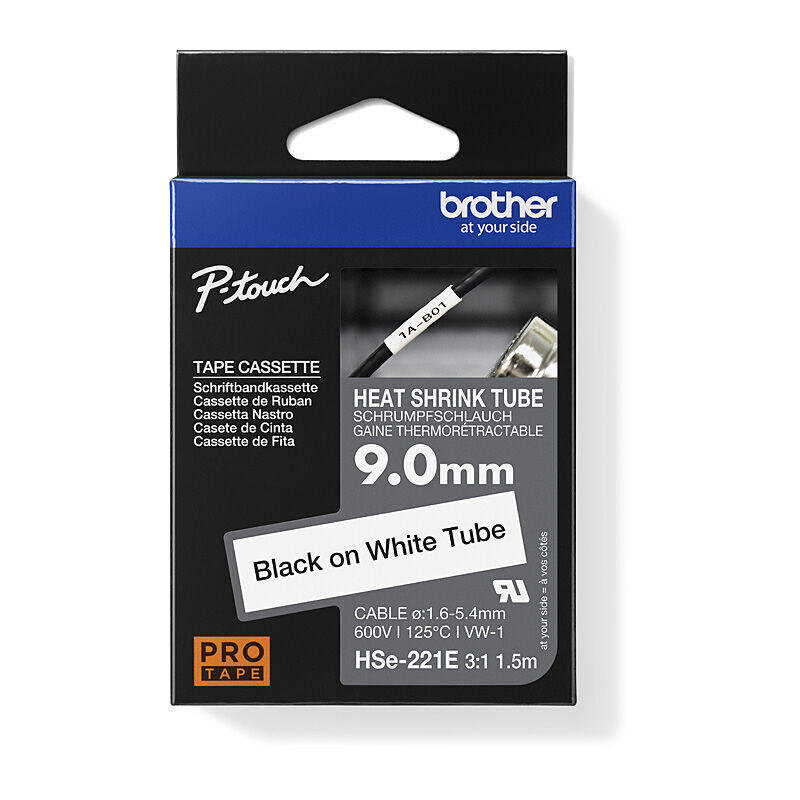 Brother tape black on white — Auckland